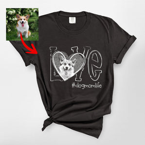 LOVE Custom Sketch Dog Premium Heavyweights T-Shirt