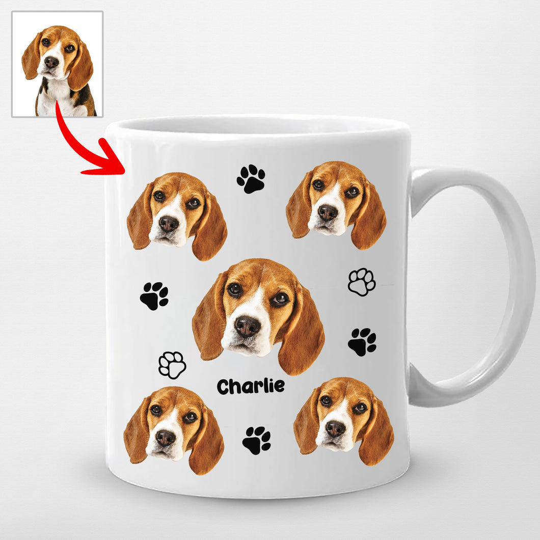 Pawarts - Personalized Funny Dog Face 3D Print Mug