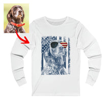 Load image into Gallery viewer, Pawarts - Excellent Custom Dog Long Sleeve Shirt For Patriotic Human
