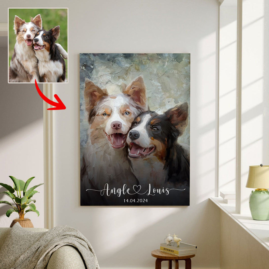 Pawarts | Custom Dog Colorful Painting Canvas [Impressive Gift For Dog Lovers]