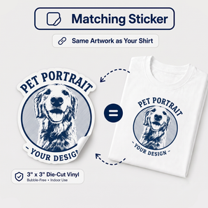 Matching 3x3" Stickers