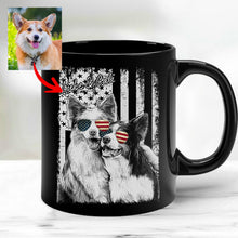 Load image into Gallery viewer, Pawarts - Excellent Custom Dog Mug For Patriotic Human
