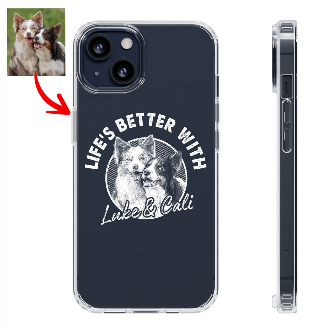 Pawarts | Sketch Customized Dog Phone Case For Dog Lovers