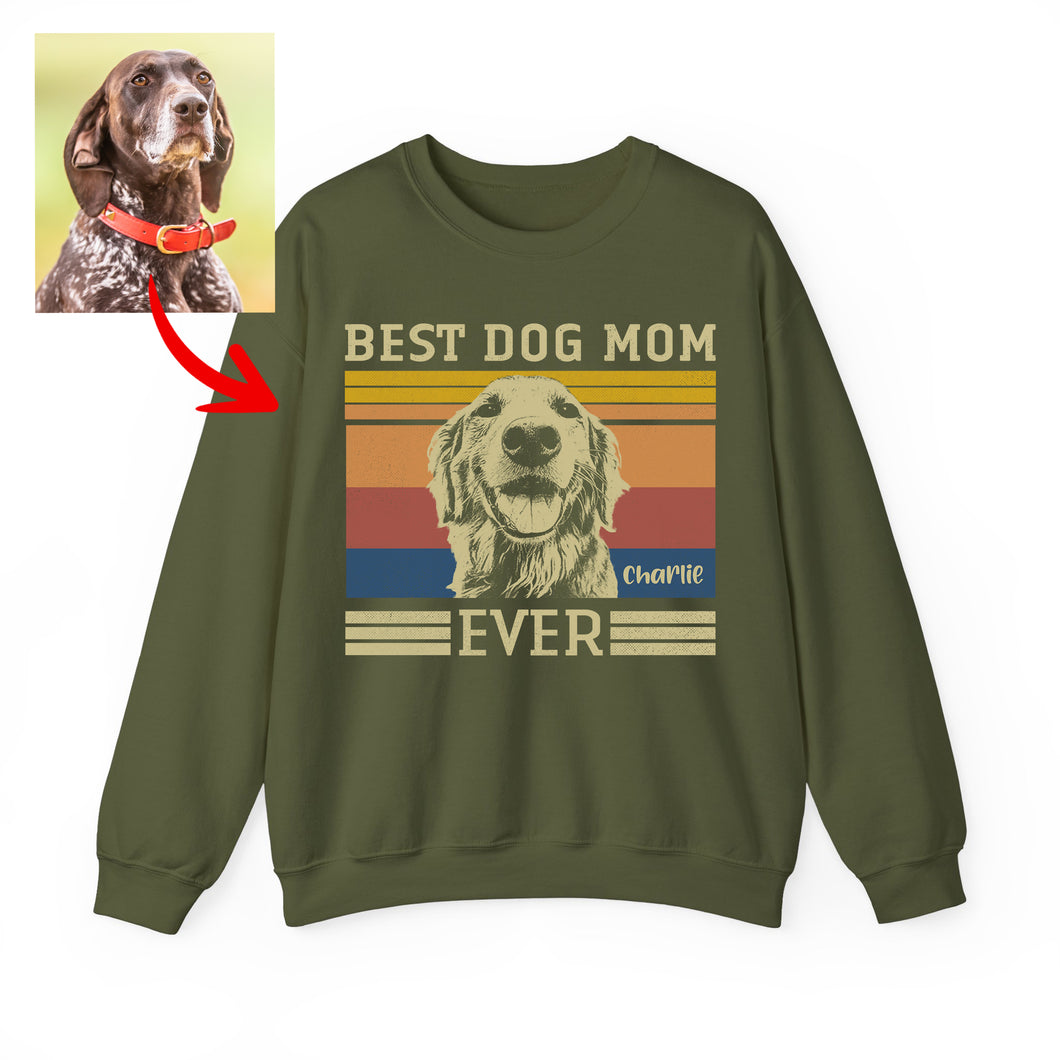Pawarts | Amazing Best Dog Mom Custom Dog Sweatshirt For Dog Mom