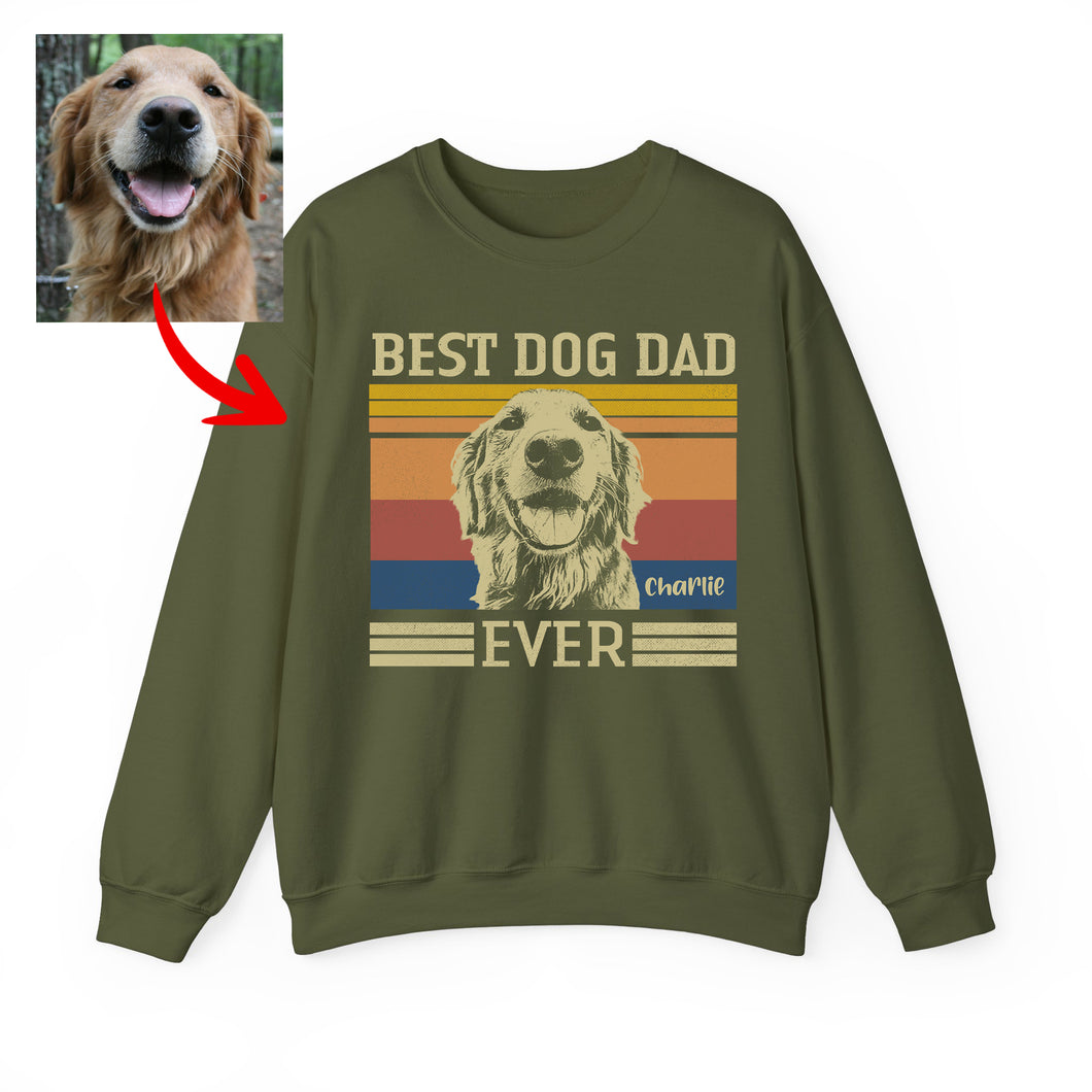 Pawarts | Amazing Best Dog Dad Custom Dog Sweatshirt