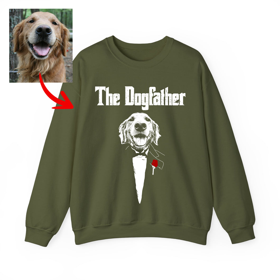 Pawarts - [The DogFather] Personalized Sweatshirt For Dog Dad