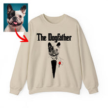 Load image into Gallery viewer, Pawarts - [The DogFather] Personalized Sweatshirt For Dog Dad
