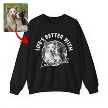Load image into Gallery viewer, Pawarts | Super Cute Personalized Dog Sweatshirt [Life Is Better With A Dog]
