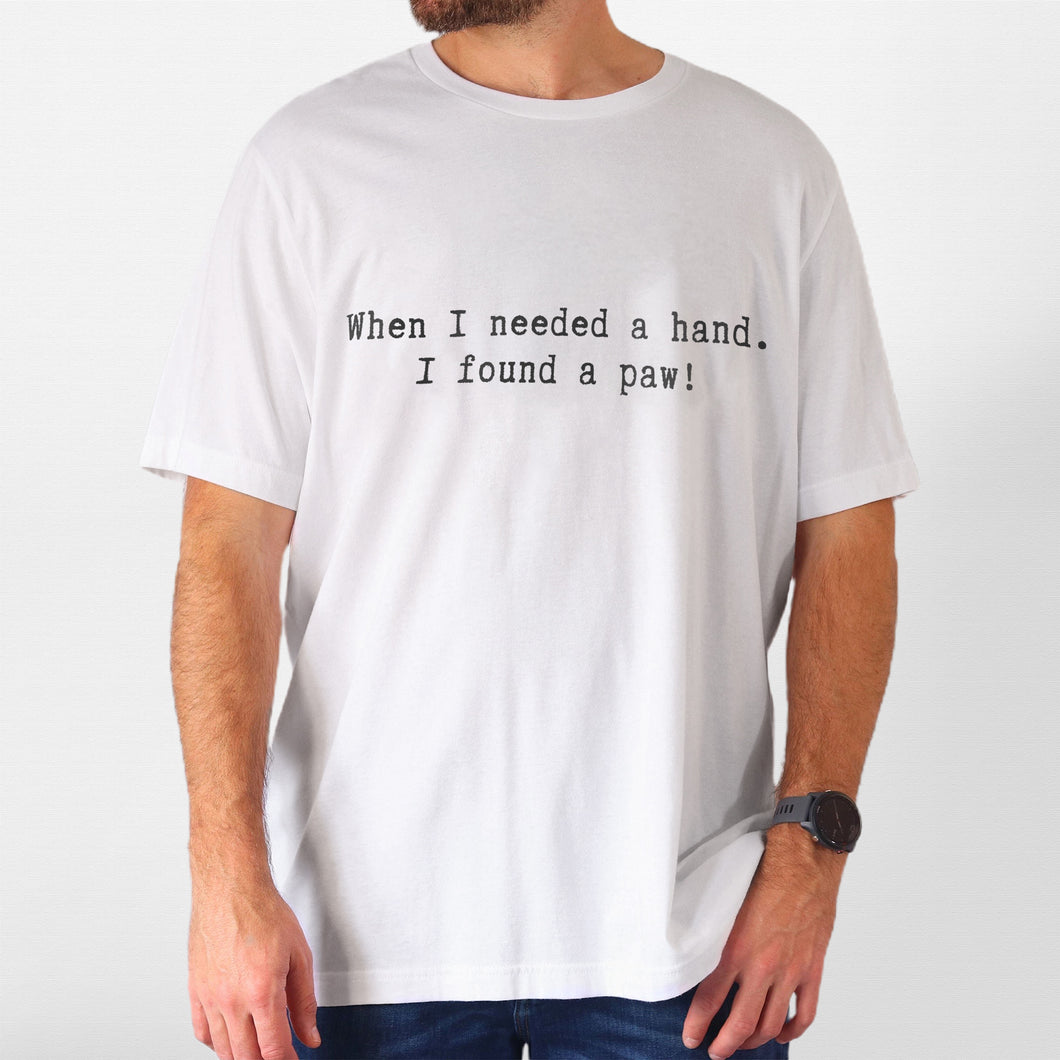 Pawarts | Customized Text T-shirt For Dog Dad