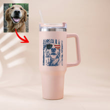 Load image into Gallery viewer, Pawarts - Excellent Custom Dog Tumbler For Patriotic Human
