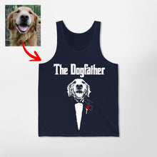 Load image into Gallery viewer, The DogFather - Personalized Dog Photo Unisex Tank Top For Dog Dad
