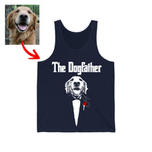 Load image into Gallery viewer, Pawarts - [The DogFather] Personalized Unisex Tank Top For Dog Dad
