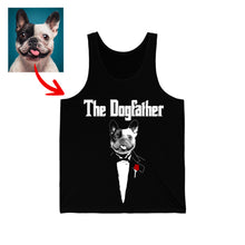 Load image into Gallery viewer, Pawarts - [The DogFather] Personalized Unisex Tank Top For Dog Dad
