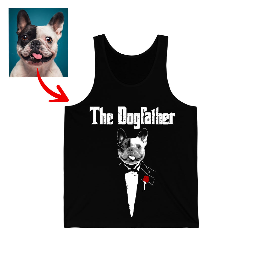Pawarts - [The DogFather] Personalized Unisex Tank Top For Dog Dad
