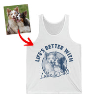 Load image into Gallery viewer, Pawarts | Super Cute Personalized Dog Unisex Tank top [Life Is Better With A Dog]
