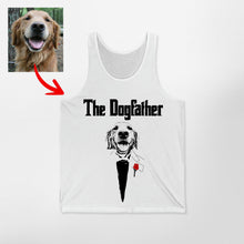 Load image into Gallery viewer, The DogFather - Personalized Dog Photo Unisex Tank Top For Dog Dad
