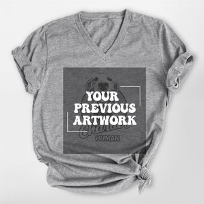 Re-Order Custom Dogface V-Neck Shirt