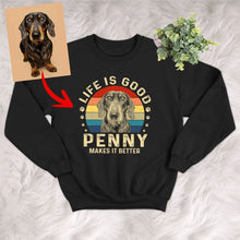 Load image into Gallery viewer, Pawarts | [Life Is Good] Customized Dog Sweatshirts For Human
