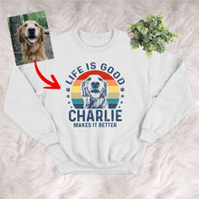 Load image into Gallery viewer, Pawarts | [Life Is Good] Customized Dog Sweatshirts For Human
