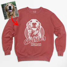 Load image into Gallery viewer, Pawarts | Customized Dog Portrait Comfort Color Sweatshirt For Human
