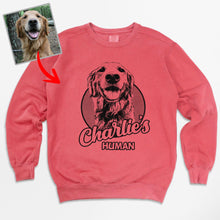 Load image into Gallery viewer, Pawarts | Customized Dog Portrait Comfort Color Sweatshirt For Human
