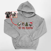 Load image into Gallery viewer, Pawarts | [Tis The Season] Customized Dog Portrait Hoodies For Hooman

