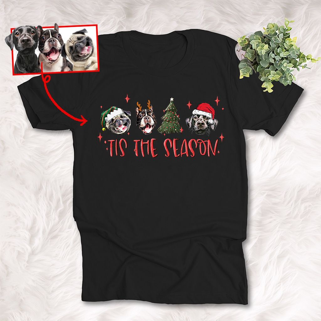 Pawarts | [Tis The Season] Personalized Dog T-shirt For Human