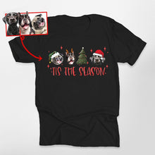 Load image into Gallery viewer, Pawarts | [Tis The Season] Personalized Dog T-shirt For Human
