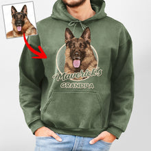 Load image into Gallery viewer, Funny Custom Dog Portrait Gildan Hoodie Gift for Dog Dads and Papas
