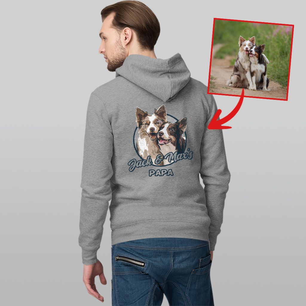 Pawarts | Impressive Personalized Dog Zip Hoodie [For Dog Dad]
