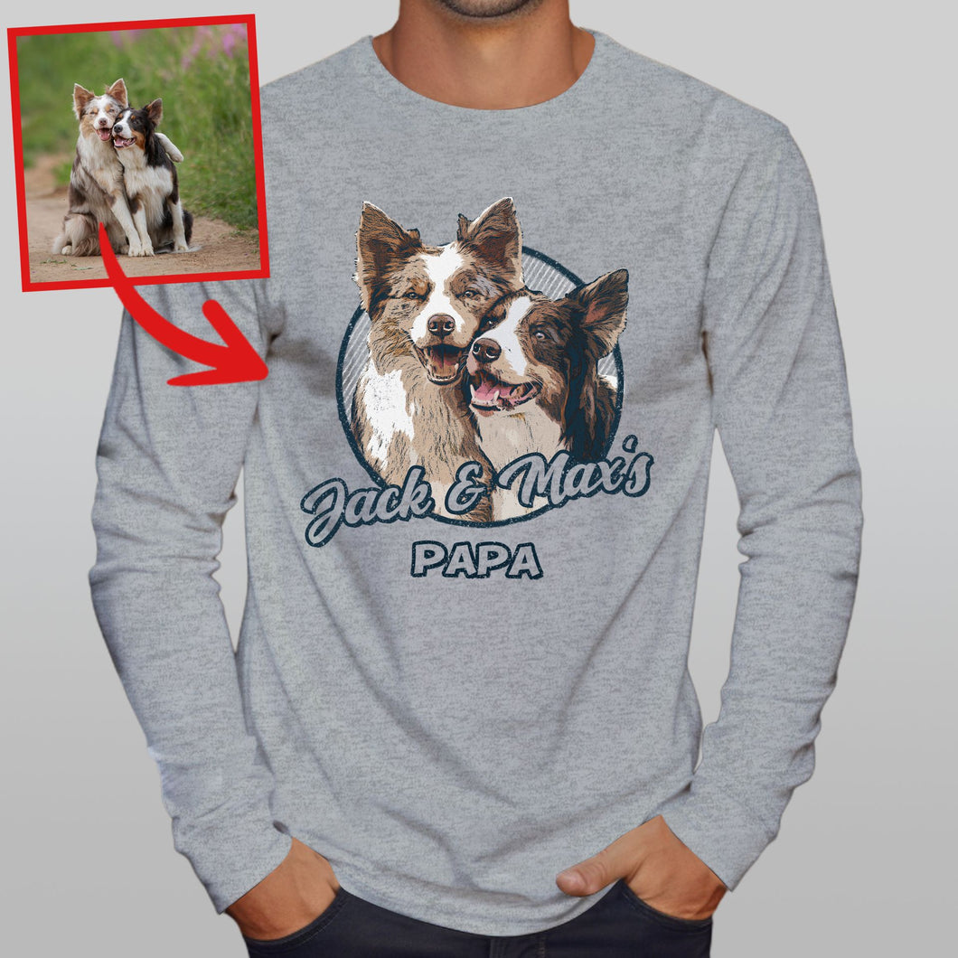 Pawarts | Super Impressive Personalized Dog Long Sleeve Shirt [For Dog Dad]