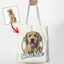 Load image into Gallery viewer, Pawarts | Colorful Customized Dog Tote Bags For Human
