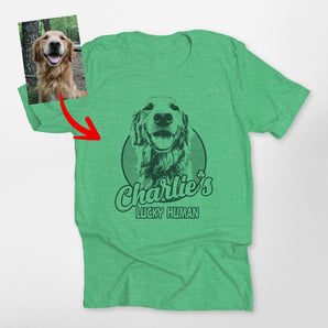 Pawarts | Custom Dog Portrait Unisex T-shirt [For St Patrick's Day] - Pawarts