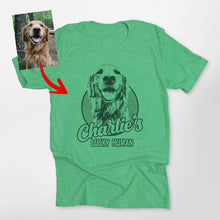 Load image into Gallery viewer, Pawarts | Custom Dog Portrait Unisex T-shirt [For St Patrick&#39;s Day]
