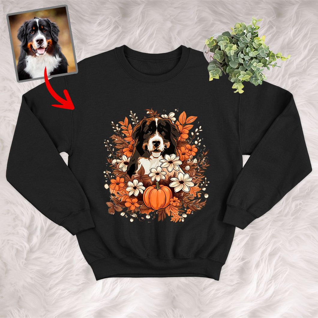 Pawarts |  Happy Halloween Customized Dog Portrait Sweatshirt