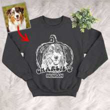 Load image into Gallery viewer, Pawarts |  Woofing Into Halloween Dog Custom Sweatshirt [For Dog&#39;s Human]
