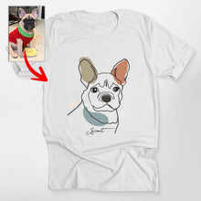 Load image into Gallery viewer, Pawarts | Impressive Custom Outline Portrait T-Shirt For Dog Lovers
