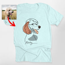 Load image into Gallery viewer, Pawarts | Impressive Custom Outline Portrait T-Shirt For Dog Lovers
