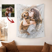 Load image into Gallery viewer, Pawarts | Vibrant Customized Dog Tapestry [Unique Gift For Dog Lovers]
