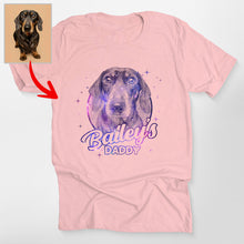 Load image into Gallery viewer, Custom Dog Sketch Bella Canvas T-Shirt - Galaxy or Watercolor Effects, Unique Gift for Dog Lovers
