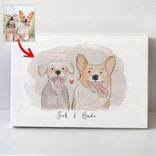 Load image into Gallery viewer, Pawarts | Cute Customized Dogs Canvas [Meaningful Gift For Dog Lovers]
