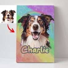 Load image into Gallery viewer, Pawarts | Customized Dog Galaxy Canvas [Memorial Gift For Dog Lovers]
