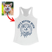 Load image into Gallery viewer, Pawarts | Super Cute Personalized Dog Women&#39;s Tank top [Life Is Better With A Dog]
