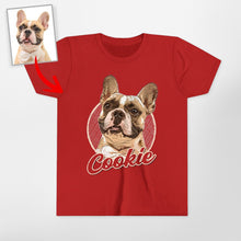 Load image into Gallery viewer, Dog&#39;s Favorite Human Shirt - Custom Dog Painting for Kids
