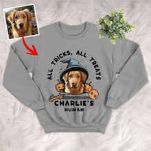 Load image into Gallery viewer, Pawarts | Spooky Personalized Dog Sweatshirt [For Halloween]
