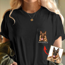 Load image into Gallery viewer, Pawarts | Colorful Personalized Dog Portrait Pocket T-shirt
