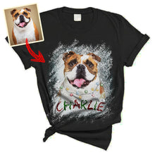 Load image into Gallery viewer, Pawarts | Personalized Christmas Dog Comfort Colors Vintage T-shirt [Christmas Gift]
