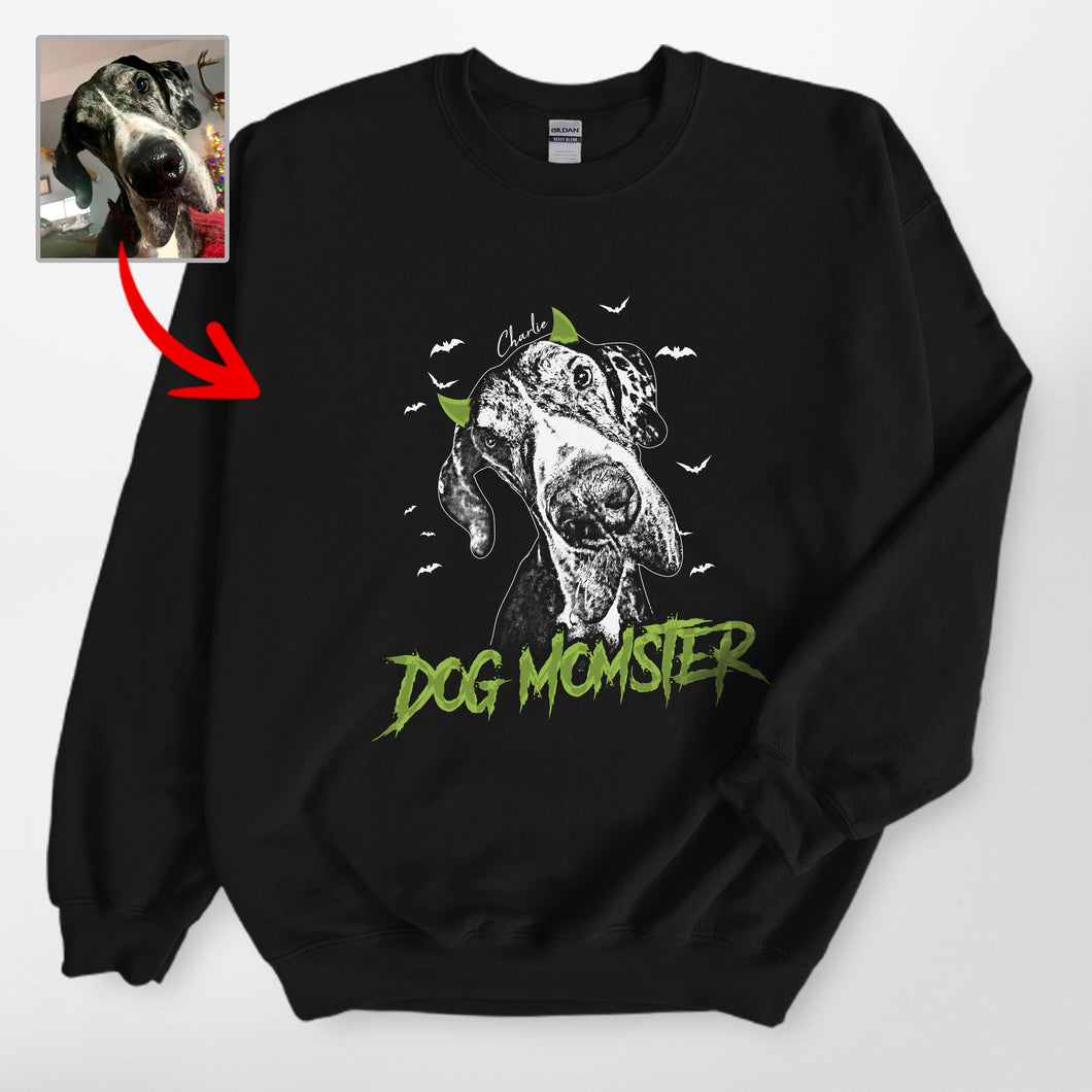 Pawarts |  Dog Momster Customized Sweatshirt [Best For Halloween]