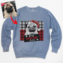 Load image into Gallery viewer, Pawarts | Xmas Customized Dog Comfort Color Sweatshirt [Best For Dog Dad]
