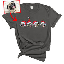 Load image into Gallery viewer, Pawarts | Cute Customized Dog Comfort Color T-shirt For Human [Lovely Xmas Gift]
